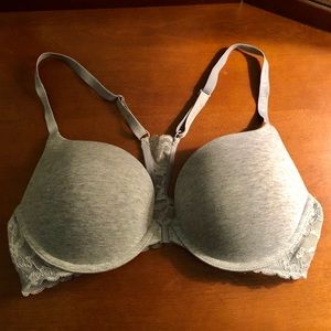 Victoria’s Secret Grey Front-Closure Racerback